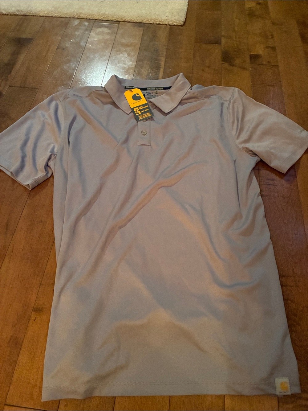 Carhartt sun defender Men’s Polo Shirt in Light Gray